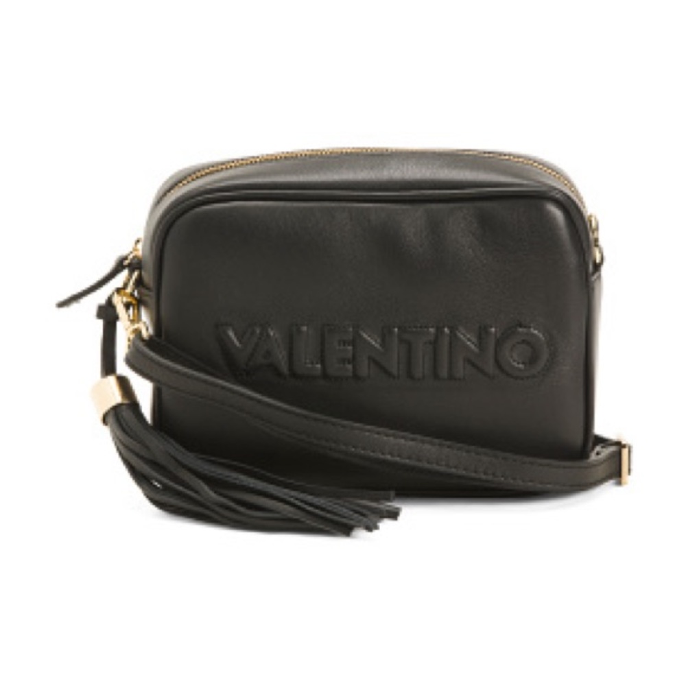 Mario Valentino Valentino Mia Embossed Leather Shoulder Bag